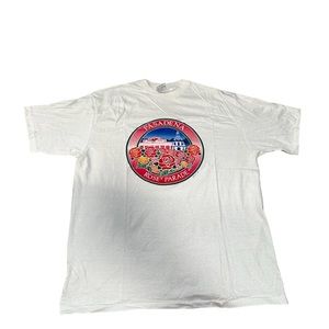 Vintage 1987 Pasadena Rose Bowl Parade Tshirt white XL raised logo Flower 🌹